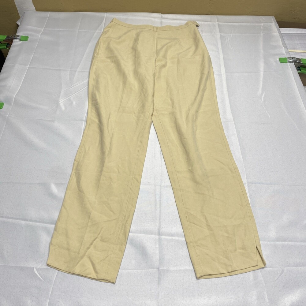 NWT Tommy Bahama Monaco Silk Cropped Pants Butternut Yellow Size 8